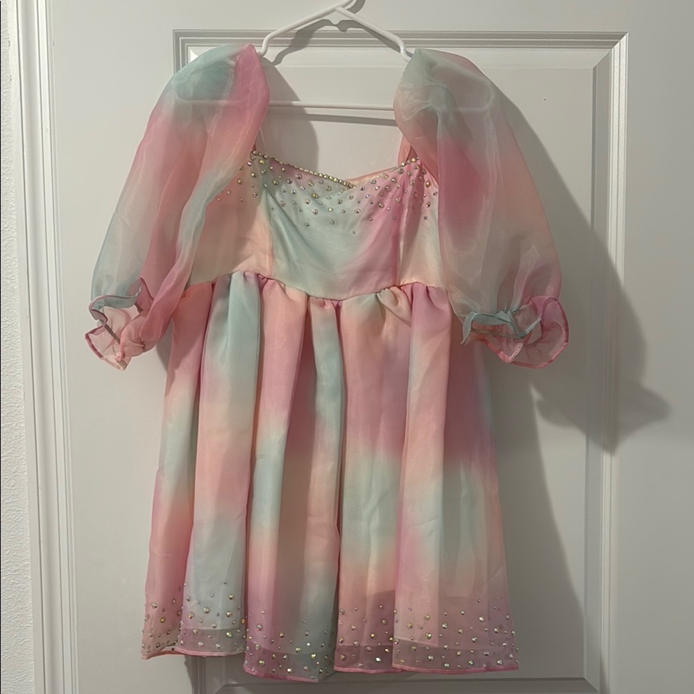 Pastel Rainbow Princess Dress for Kids